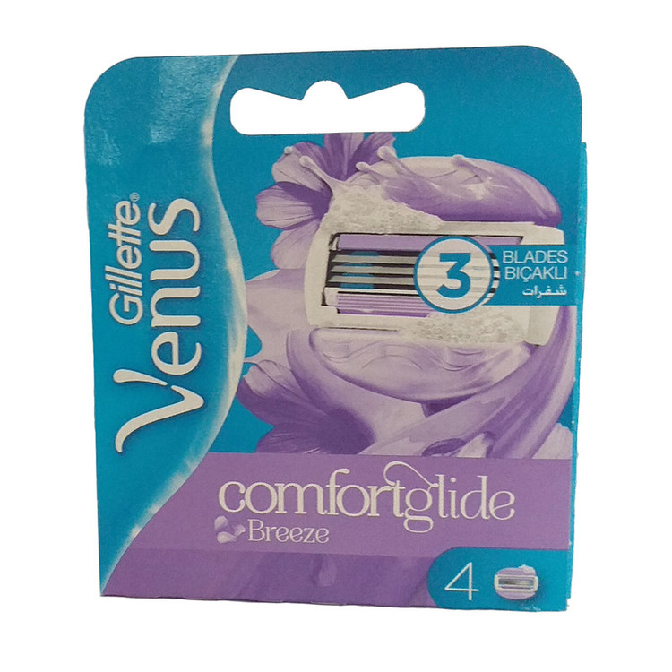 تیغ یدک ژیلت مدل Venus Comfortglide بسته 4 عددی