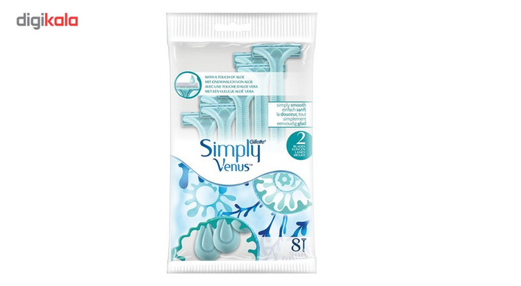 خود تراش ژیلت مدل 2 Simply Venus بسته 4 عددی
