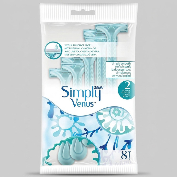 خود تراش ژیلت مدل 2 Simply Venus بسته 4 عددی