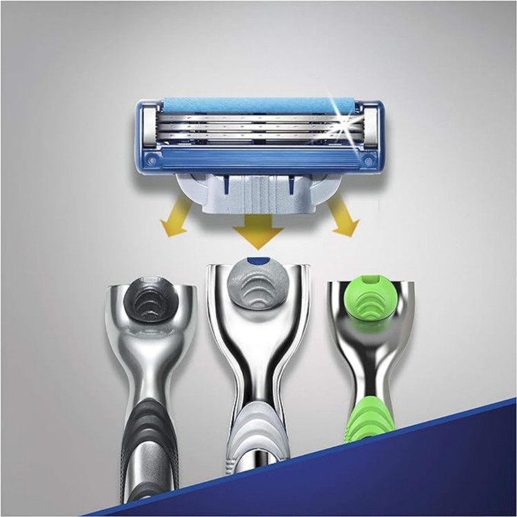 تیغ یدک اصلاح ژیلت مدل مچ تری توربو بسته 4 عددی