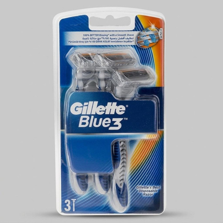 خود تراش ژیلت مدل Blue 3 بسته 3 عددی