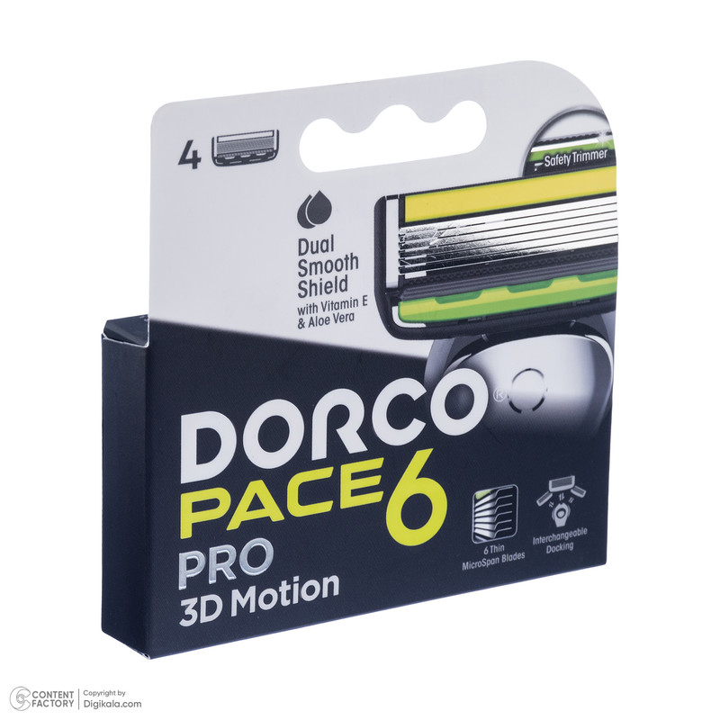 تیغ یدک دورکو مدل PACE 6 PRO 3D MOTION بسته 4 عددی