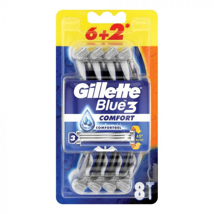خود تراش ژیلت مدل Blue 3 بسته 8 عددی