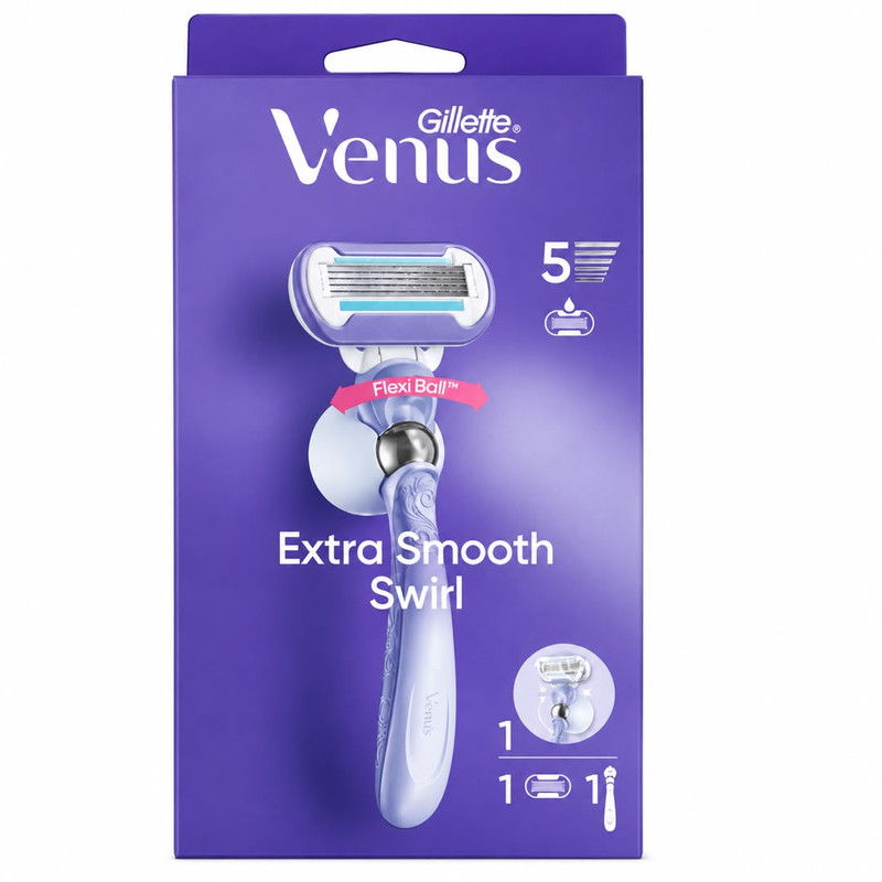 خود تراش ژیلت مدل Venus Extra Smooth Swirl