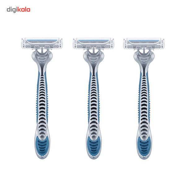 خودتراش ژیلت مدل Blue3 Ice بسته 3 عددی