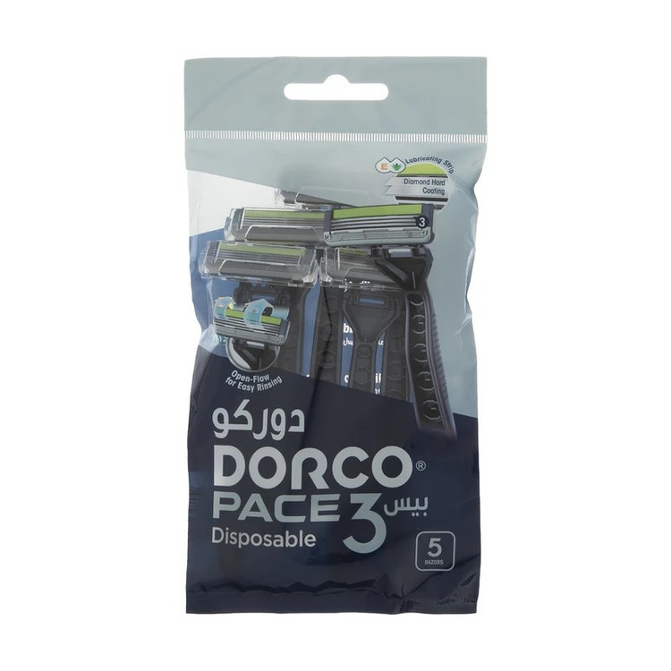 خودتراش دورکو مدل Pace 3 Disposable تحت لیسانس بسته 5 عددی به همراه خودتراش دورکو مدل Pace 3 Disposable تحت لیسانس بسته 3 عددی