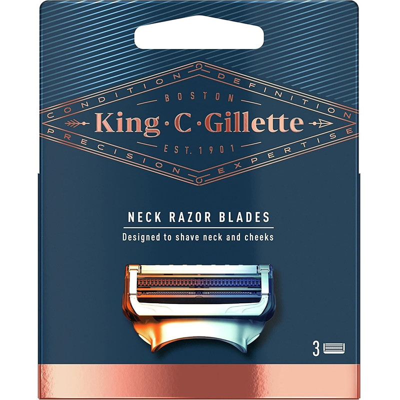 تیغ یدک ژیلت مدل NECK RAZOR BLADES بسته 3 عددی