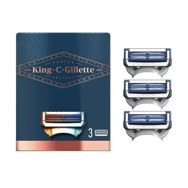 تیغ یدک ژیلت مدل NECK RAZOR BLADES بسته 3 عددی