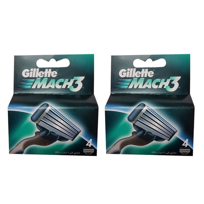 تیغ یدک ژیلت مدل Mach 3 مجموعه 2 عددی