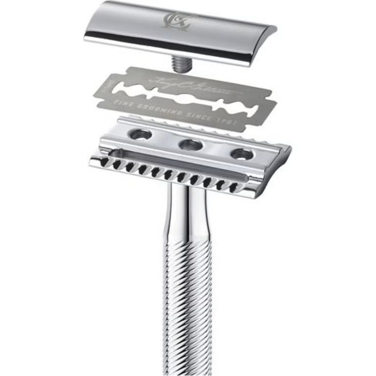 خود تراش ژیلت مدل King.C Double Edge به همراه تیغ یدک بسته 5 عددی