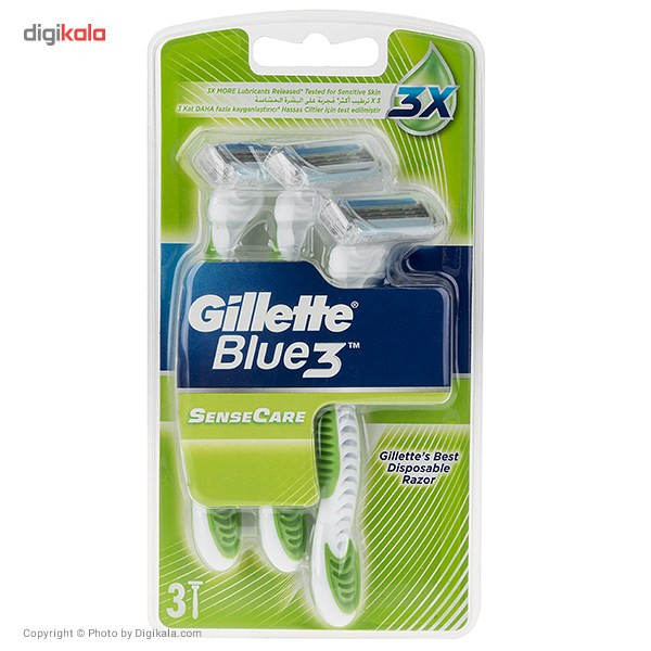 خود تراش ژیلت مدل Blue 3 بسته 3 عددی