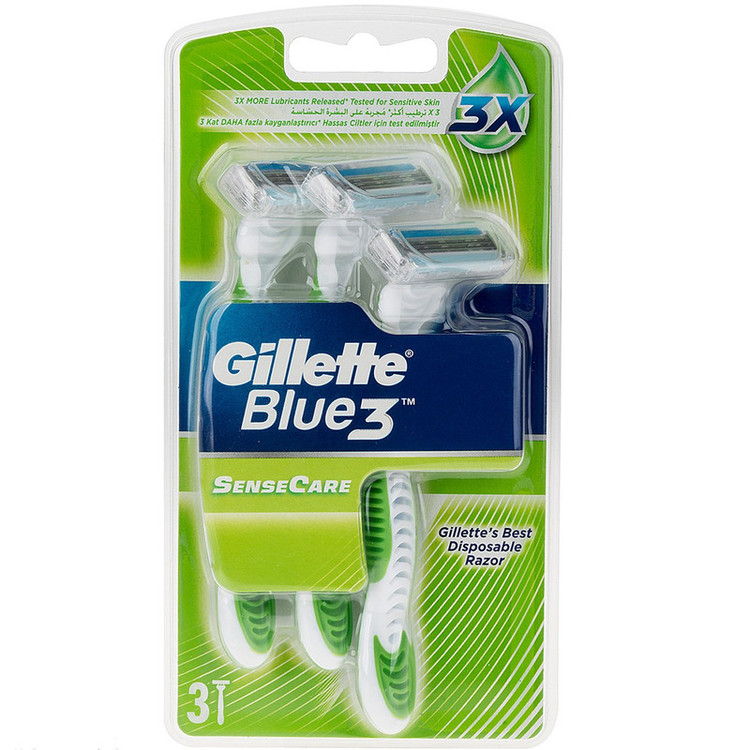 خود تراش ژیلت مدل Blue 3 بسته 3 عددی