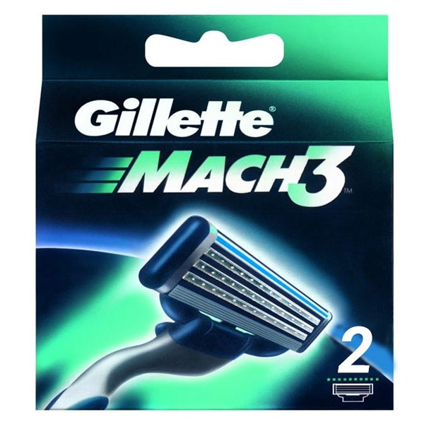 تیغ یدک ‏ژیلت مدل Mach 3 بسته 2 عددی
