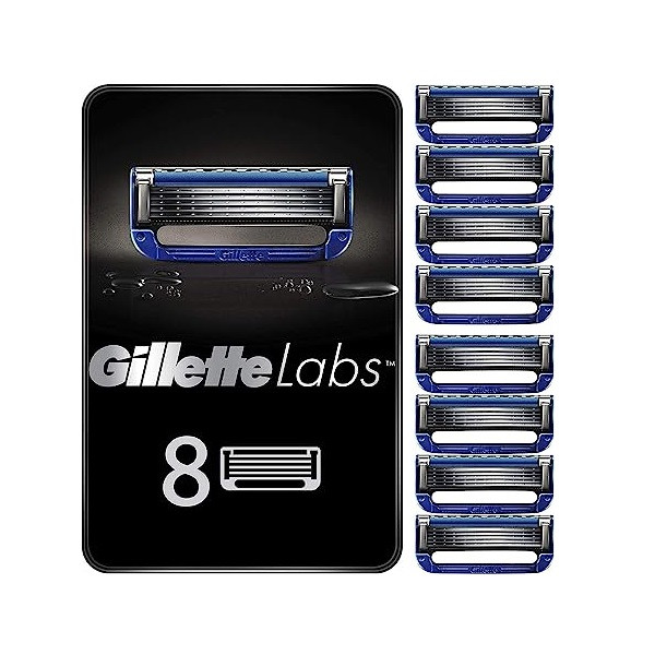 تیغ یدک ژیلت مدل Labs Heated Razor بسته 8 عددی