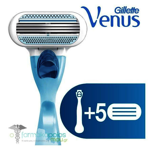خود تراش ژیلت مدل Venus Close & Clean به همراه یدک اصلاح بسته 5 عددی