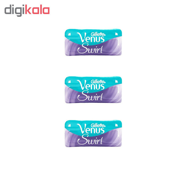 خود تراش ژیلت مدل Venus Swiral به همراه تیغ یدک مدل SW0069 بسته 3 عددی