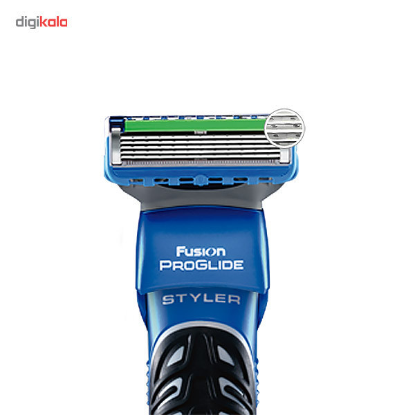 خود تراش ژیلت مدل Fusion Power Styler همراه با 3 سری شانه