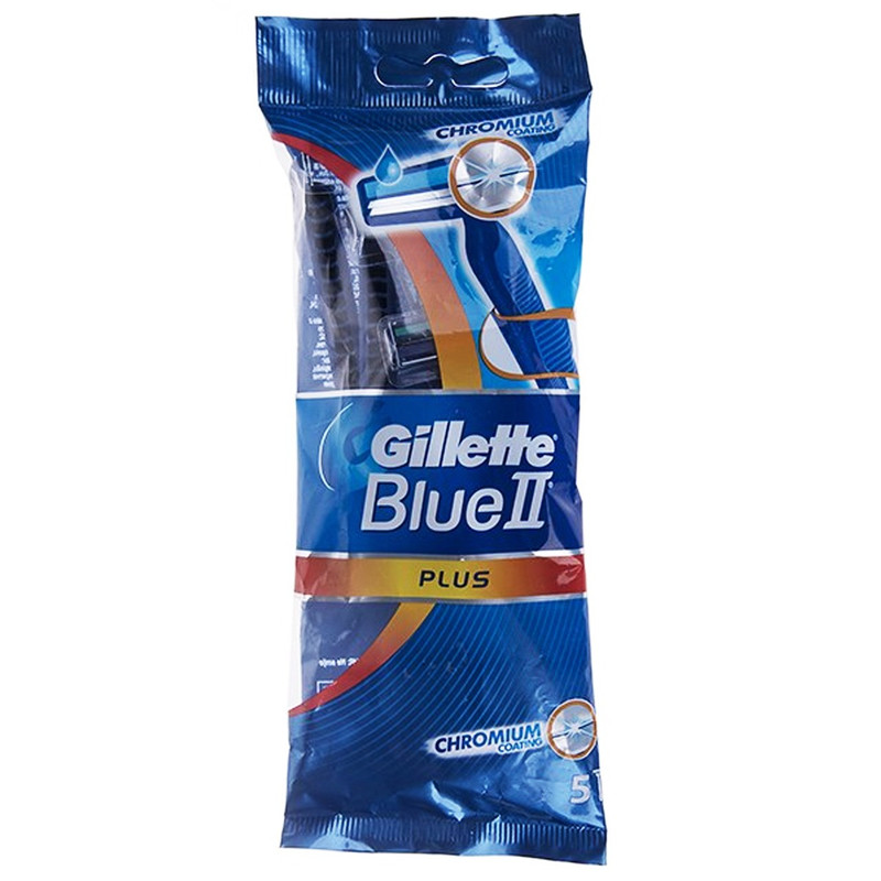 خود تراش ژیلت مدل Blue 2 Plus بسته 5 عددی
