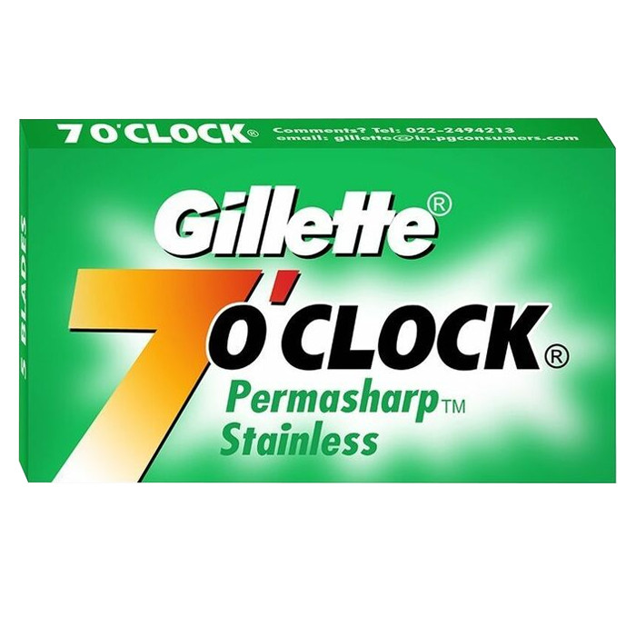 تیغ یدک ژیلت مدل 7 O clock بسته 5 عددی