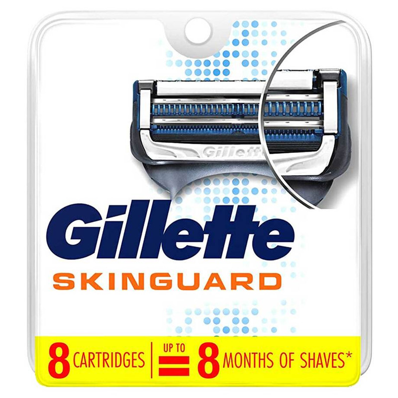 تیغ یدک ژیلت مدل SKINGUARD بسته 8 عددی