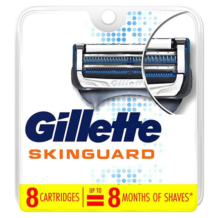تیغ یدک ژیلت مدل SKINGUARD بسته 8 عددی