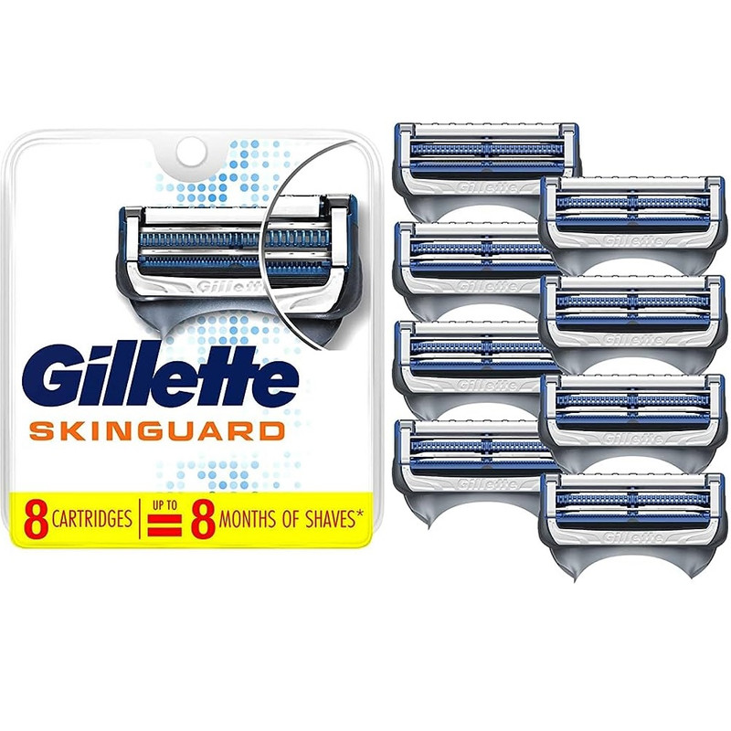تیغ یدک ژیلت مدل SKINGUARD بسته 8 عددی