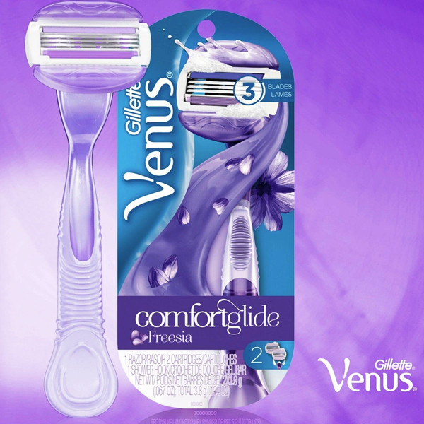 خودتراش ژیلت مدل comfortglide به همراه تیغ یدک