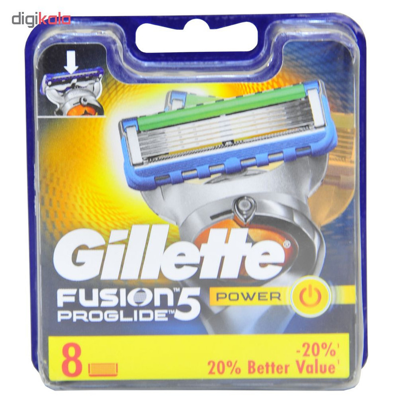 تیغ یدک ژیلت مدل Fusion Proglide بسته 8 عددی