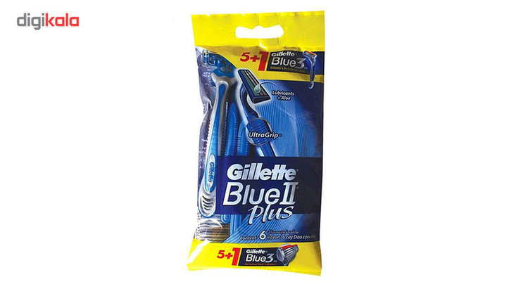 خود تراش ژیلت مدل Blue 2 Plus بسته 5 عددی