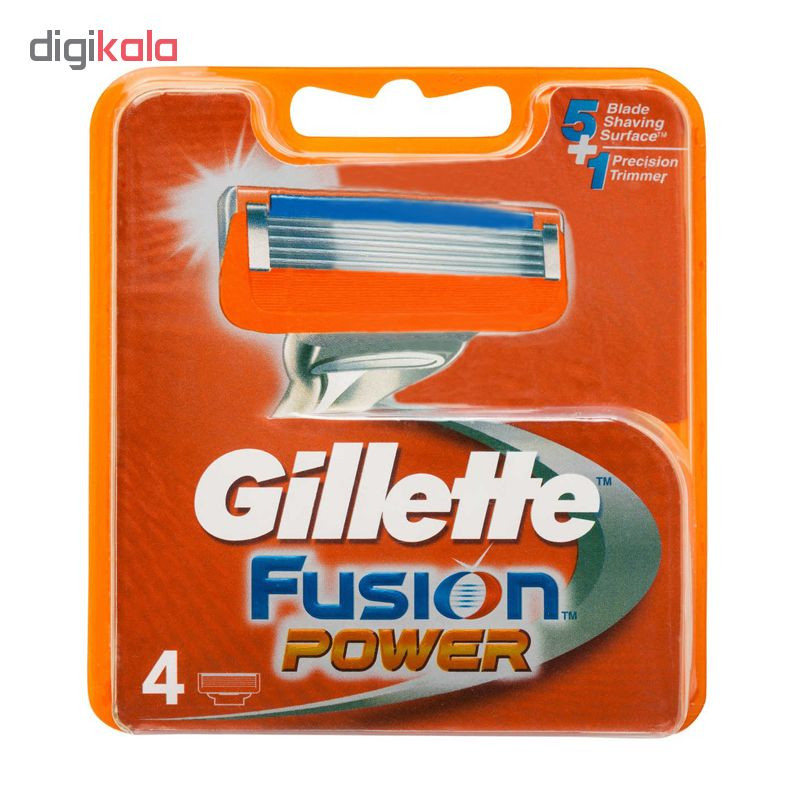تیغ یدک ژیلت مدل Fusion Power بسته 4 عددی