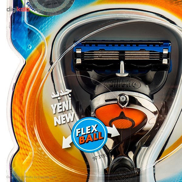 خود تراش ژیلت مدل Fusion Proglide Flexball به همراه تیغ یدک