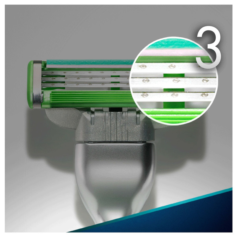تیغ یدک ژیلت مدل Mach3 Sensetive بسته 4 عددی