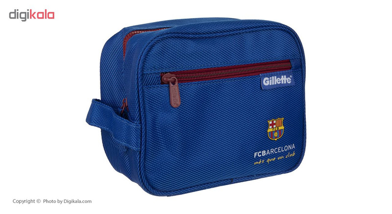 پک ژل اصلاح مردانه ژیلت مدل FCBARCELONA به همراه کیف