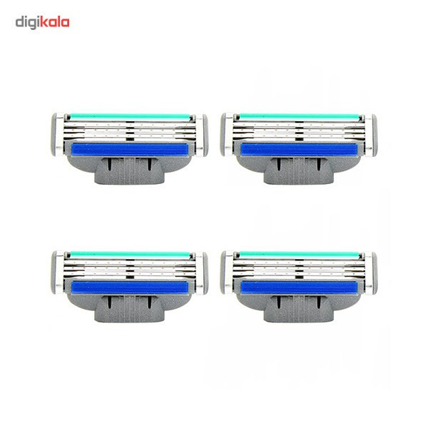 تیغ یدک ژیلت مدل Mach 3 Turbo بسته 4 عددی