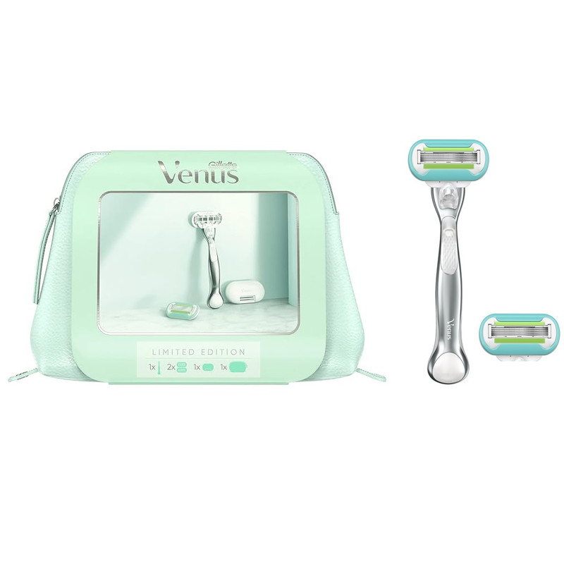 خود تراش ژیلت مدل Venus Extra Smooth Platinum به همراه تیغ یدک