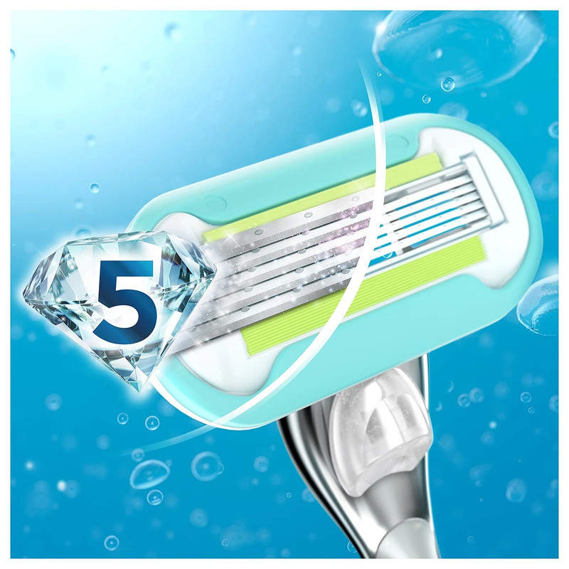 خود تراش ژیلت مدل Venus Extra Smooth Platinum به همراه تیغ یدک