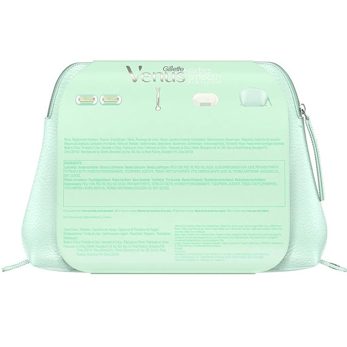 خود تراش ژیلت مدل Venus Extra Smooth Platinum به همراه تیغ یدک