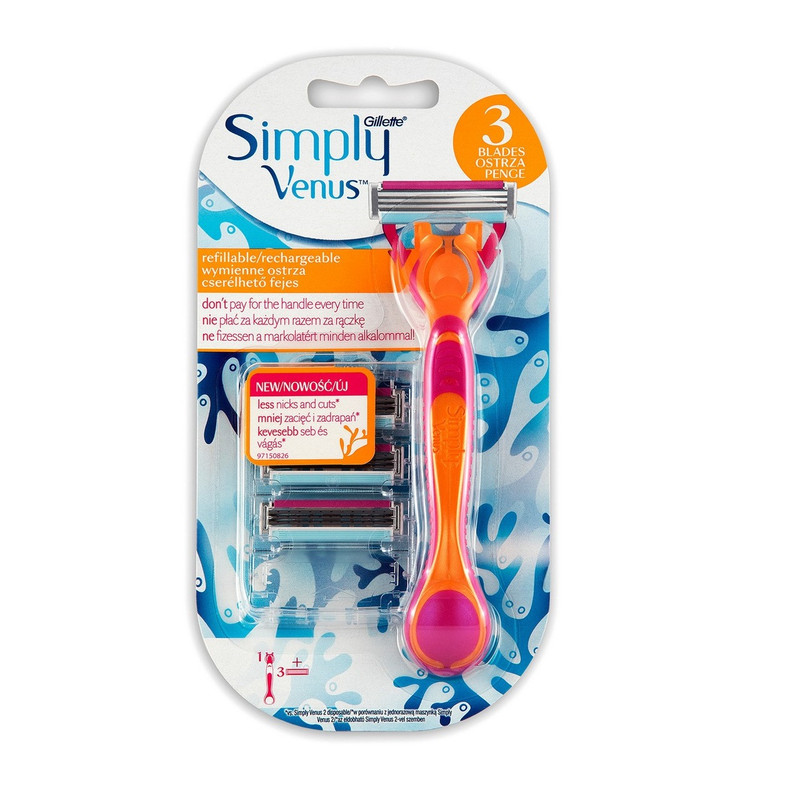 خود تراش ژیلت مدل Simply Venus 3