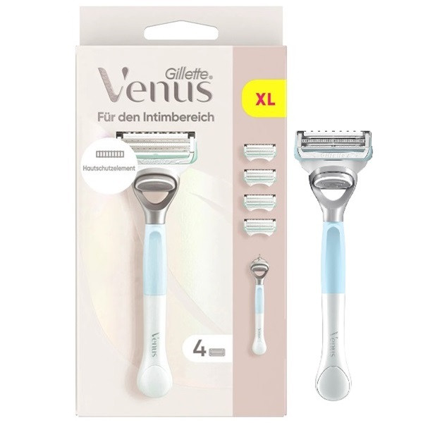 خودتراش ژیلت مدل Venus Intimate Area به همراه تیغ یدک بسته 3 عددی