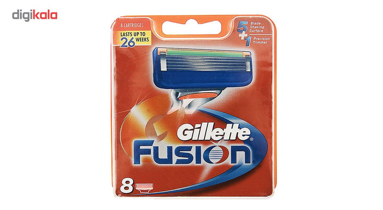 تیغ یدک 8 عددی ژیلت مدل Fusion
