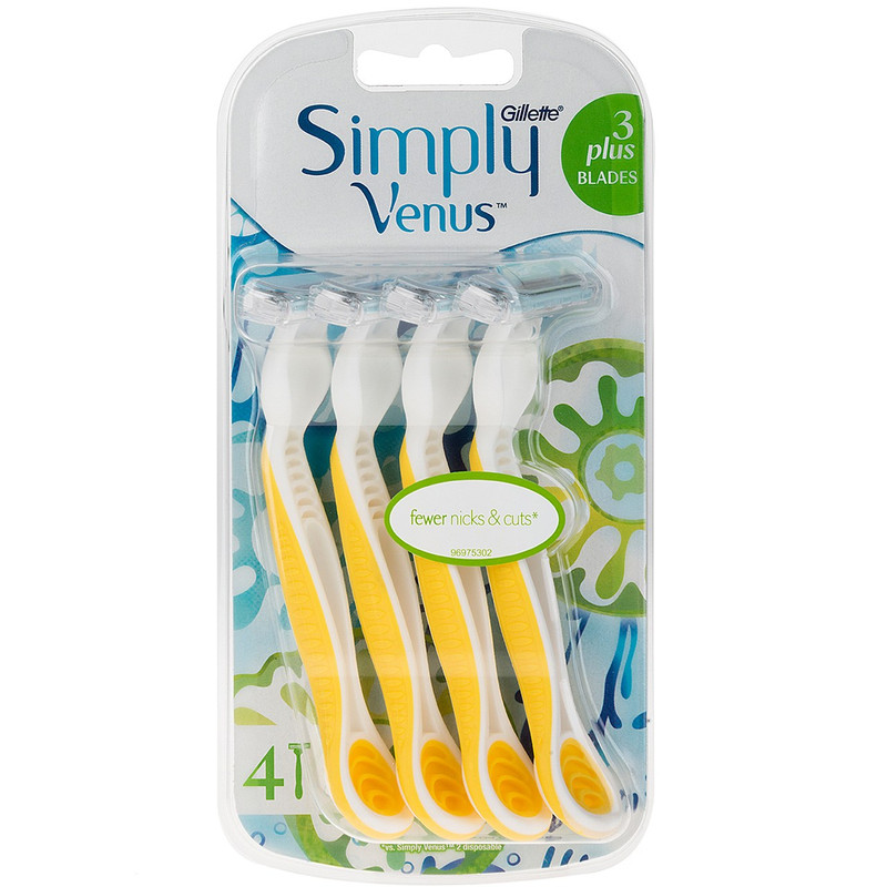 خود تراش زنانه 4 عددی ژیلت مدل Simply Venus
