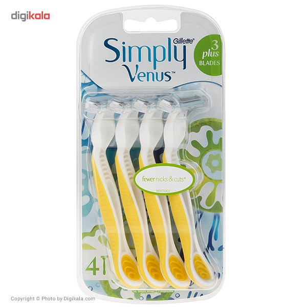خود تراش زنانه 4 عددی ژیلت مدل Simply Venus