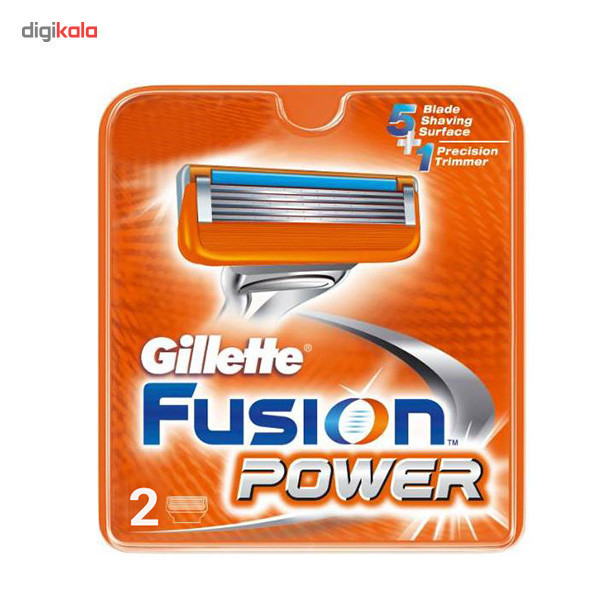 تیغ یدک 2 عددی ژیلت مدل Fusion Power