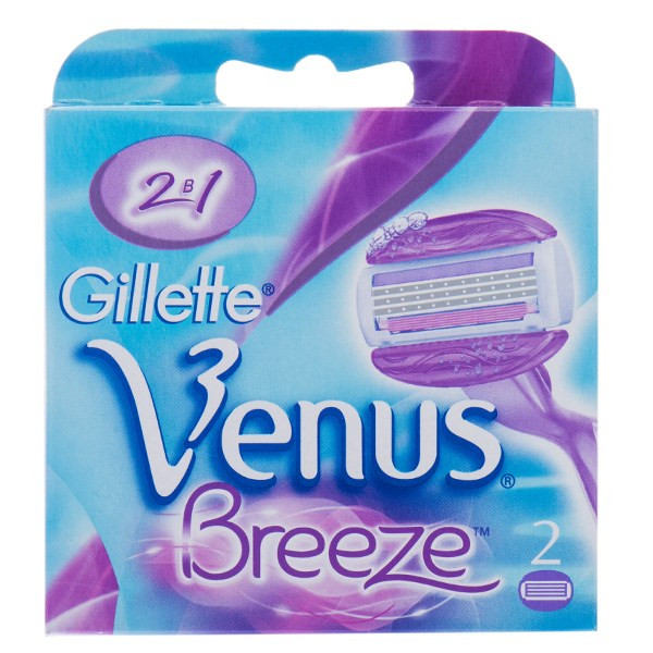 تیغ یدک 2 عددی ژیلت مدل Venus Breeze