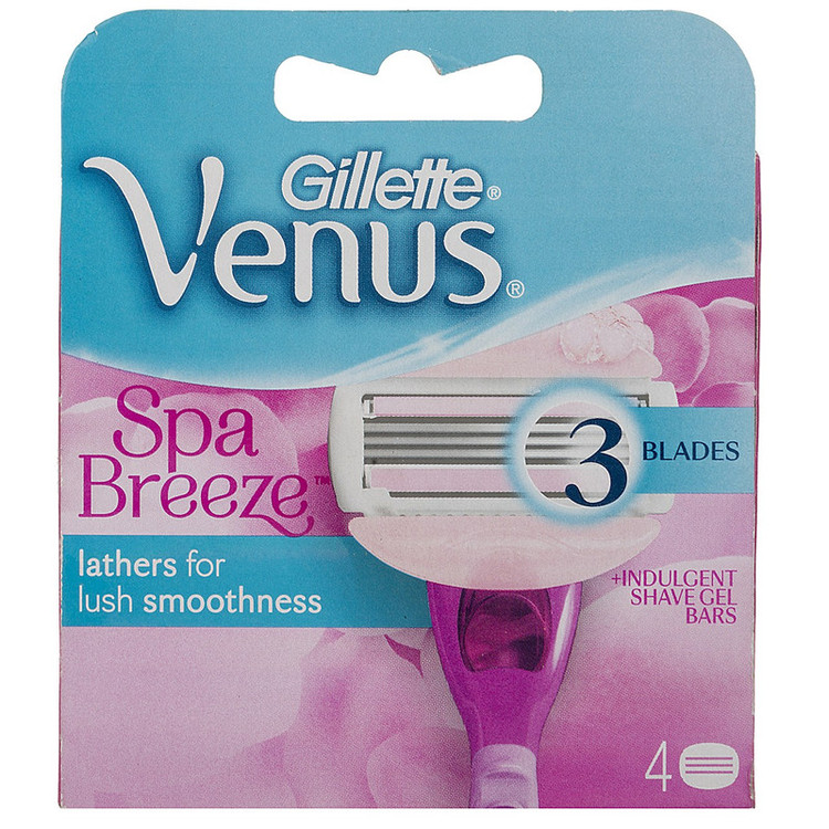 تیغ یدک 4 عددی ژیلت مدل Venus Spa Breeze