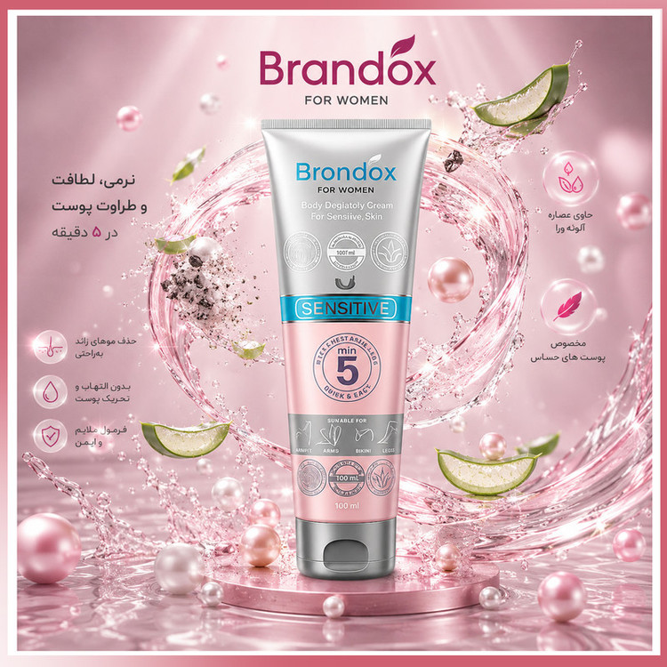 کرم موبر براندوکس مدل Depilatory-W با حجم 100 میلی لیتر مجموعه 3 عددی