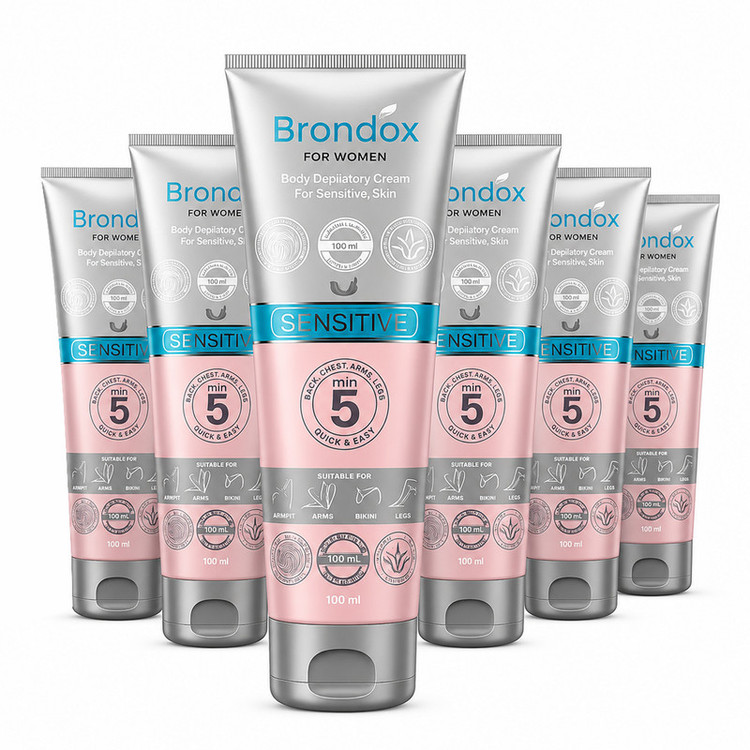 کرم موبر براندوکس مدل Depilatory-W با حجم 100 میلی لیتر مجموعه 6 عددی