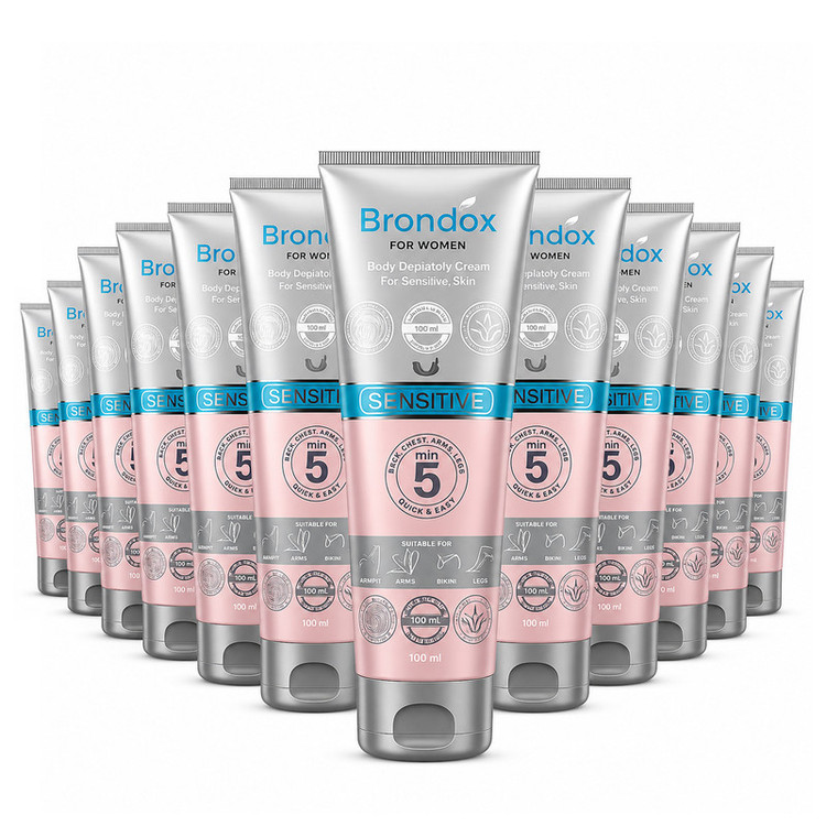 کرم موبر براندوکس مدل Depilatory-W با حجم 100 میلی لیتر مجموعه 12 عددی