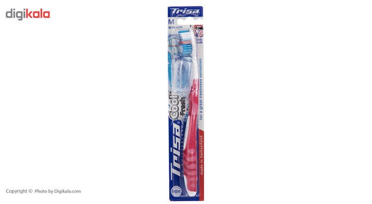 مسواک تریزا مدل Cool and Fresh با برس متوسط به همراه درپوش