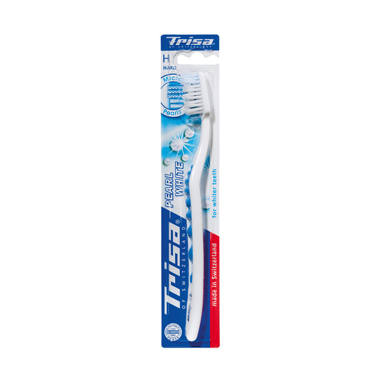 مسواک تریزا مدل Pearl White با برس سخت